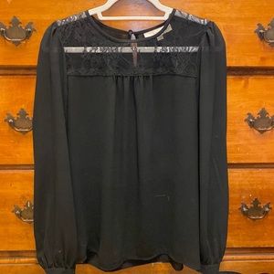 Lace inset business casual